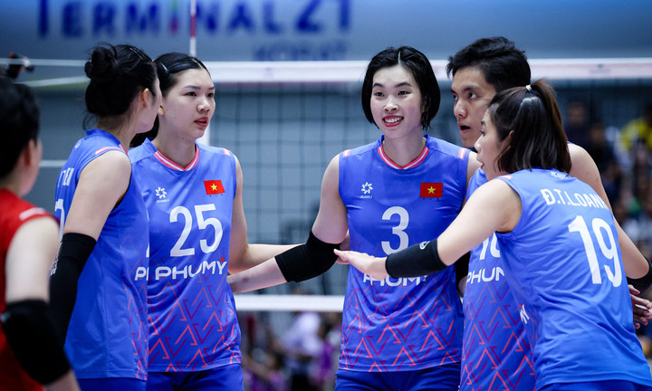 Đội tuyển Việt Nam chơi tốt từ cuối set 3.