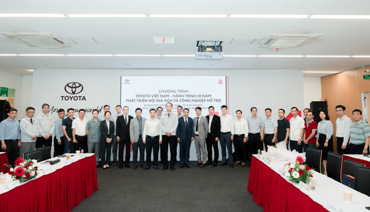 Công ty ô tô Toyota Việt Nam tổ chức sự kiện đánh dấu kỷ niệm 30 năm tại Việt Nam. (Ảnh: Toyota Việt Nam)