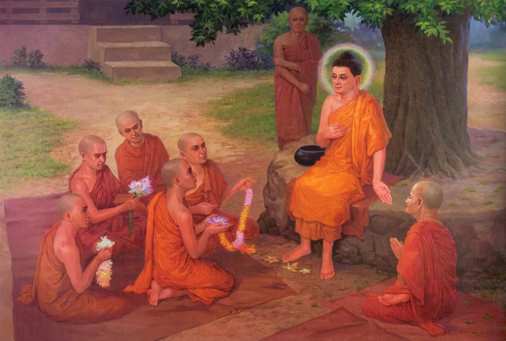 Đức Phật và các vị Thánh tăng thường ăn uống rất ít, và chỉ ăn một bữa mỗi ngày. (Ảnh: Phatgiao.org)