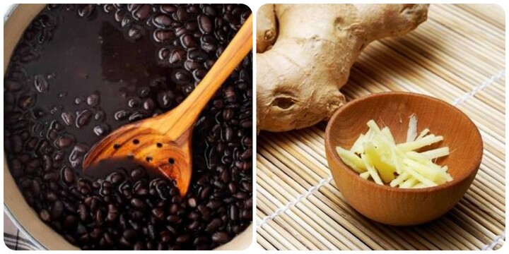 Nước đậu đen nấu với gừng rất tốt cho sức khoẻ