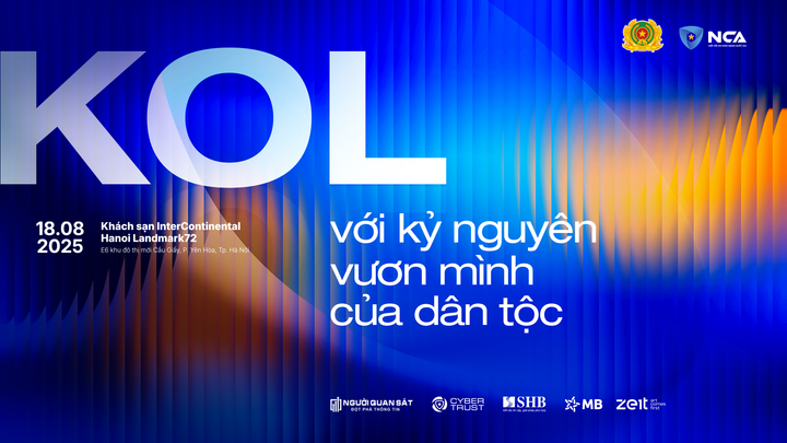 Hội nghị “KOL với kỷ nguyên vươn mình của dân tộc” (KOL summit 2025) quy tụ hơn 200 KOL tiêu biểu. (Ảnh: Cục A05).