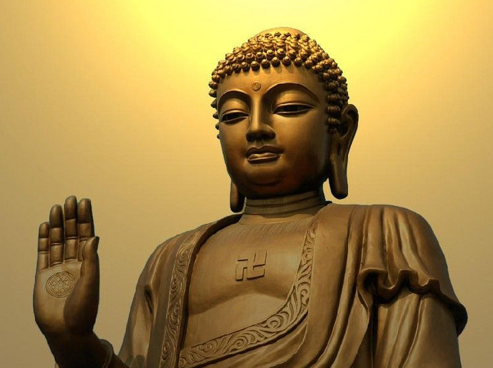 Đức Phật ăn trong chánh niệm là biết mình đang ăn, biết miếng này từ đâu đến, biết nhai để nuôi thân. (Ảnh: Vườn hoa Phật giáo)