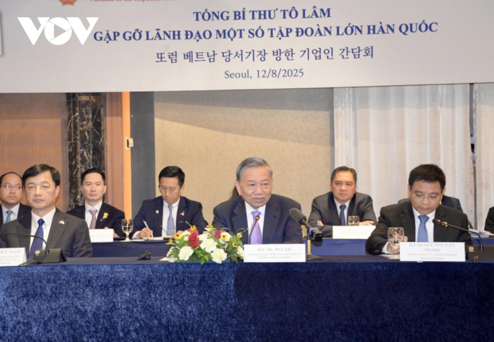 Tổng Bí thư Tô Lâm gặp gỡ các doanh nghiệp Hàn Quốc