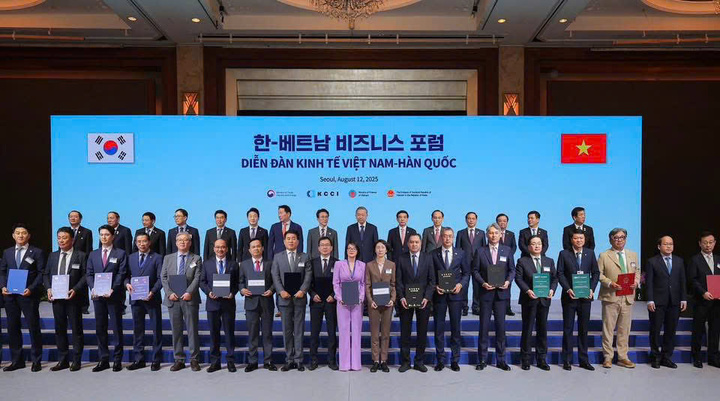 Diễn đàn kinh tế Việt Nam – Hàn Quốc do Bộ Tài chính phối hợp cùng KCCI tổ chức. (Ảnh: NIC)