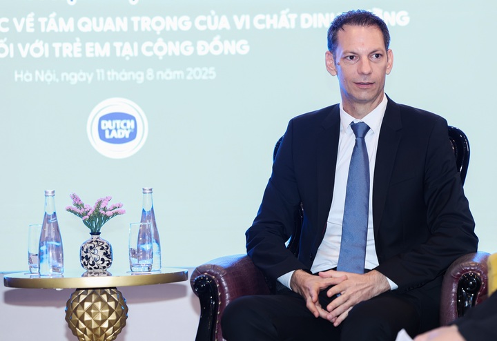 Ông Russell Lipchin, Tổng Giám đốc FrieslandCampina Việt Nam cam kết mang đến những giải pháp dinh dưỡng thiết thực, chung tay giải quyết tình trạng thiếu vi chất của trẻ em Việt Nam.