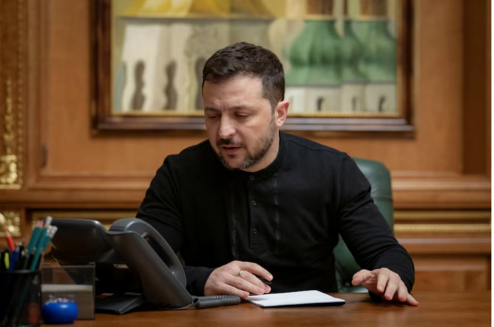 Tổng thống Ukraine Volodymyr Zelensky.