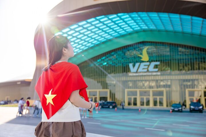 Nhà triển lãm Kim Quy là không gian chính Triển lãm thành tựu đất nước, từ ngày 28/8-5/9.