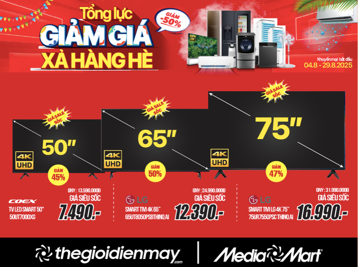 MediaMart tổng lực giảm giá, xả hàng hè: Giảm sâu đến 50% hàng nghìn sản phẩm - 2
