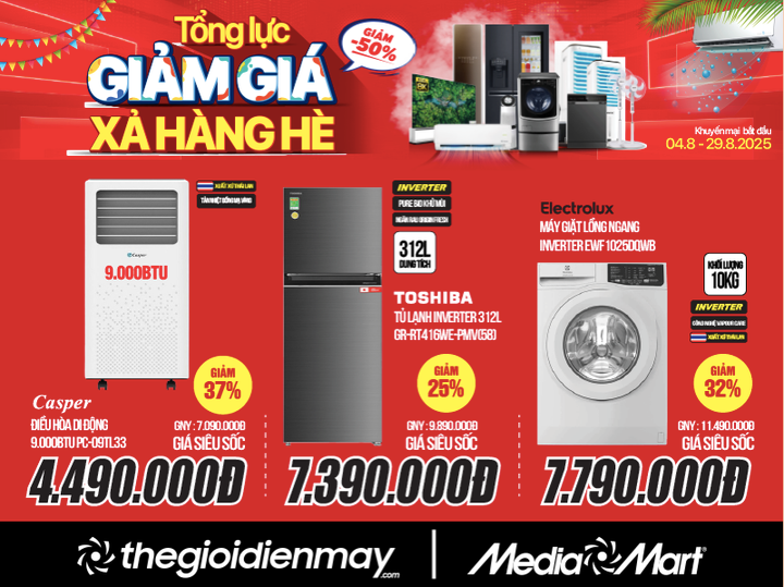 MediaMart tổng lực giảm giá, xả hàng hè: Giảm sâu đến 50% hàng nghìn sản phẩm - 3