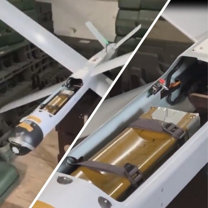 UAV Lancet với mìn PTM-3. Ảnh Militarnyi