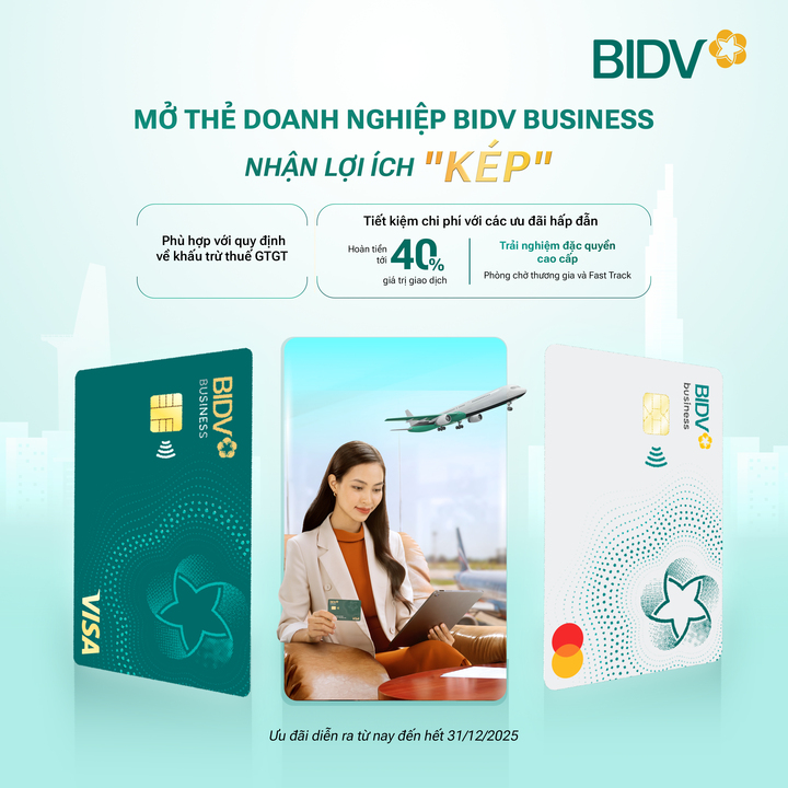 Nhiều lợi ích từ thẻ doanh nghiệp BIDV Business - 1