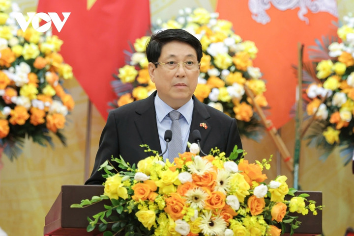 Chủ tịch nước Lương Cường phát biểu.