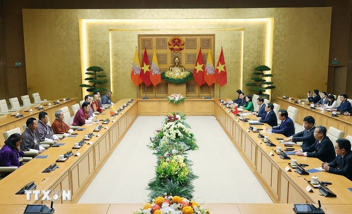 Quang cảnh cuộc hội kiến. (Ảnh: TTXVN)