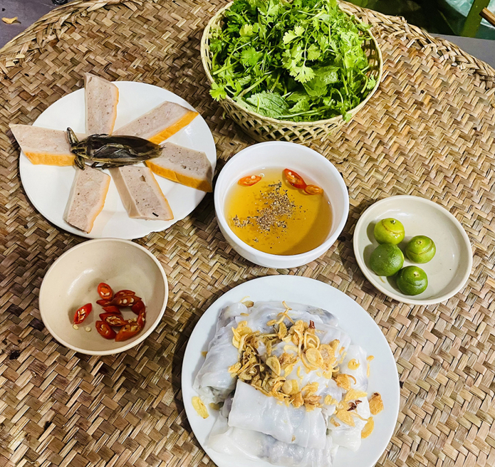 Bánh cuốn Thanh Trì. (Ảnh: Phạm Huyền/Báo Công an Nhân dân)