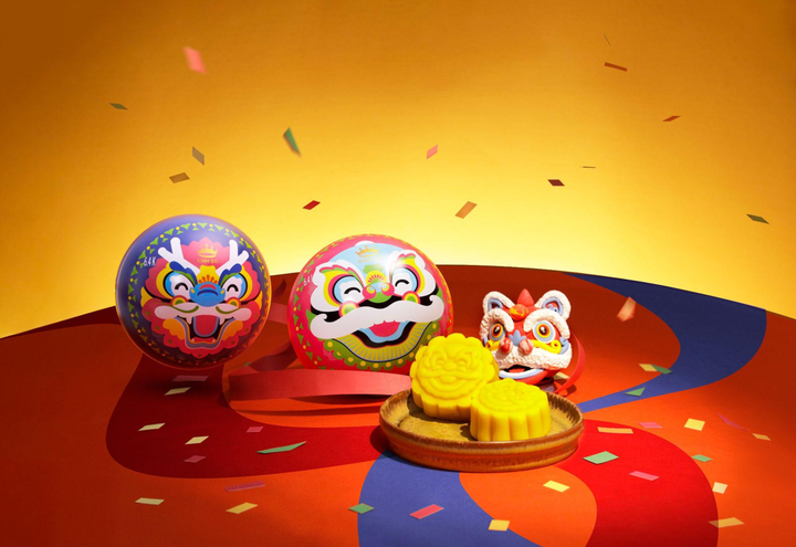 Bánh Trung thu Lân Vàng mang thiết kế độc đáo dành riêng cho thiếu nhi.