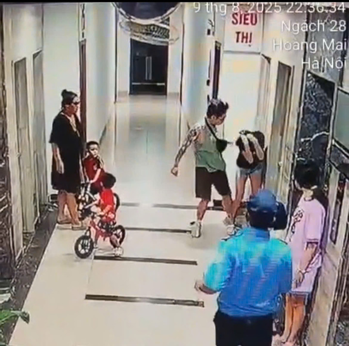 Hình ảnh camera ghi lại sự việc.