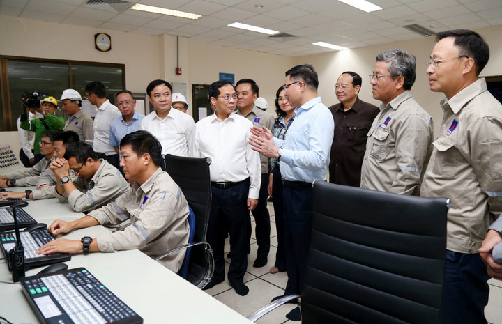 Phó Thủ tướng Bùi Thanh Sơn thăm nhà máy Đạm Phú Mỹ.