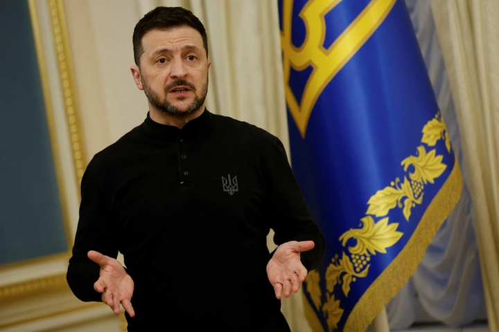 Tổng thống Ukraine Volodymyr Zelensky. (Ảnh: Reuters)