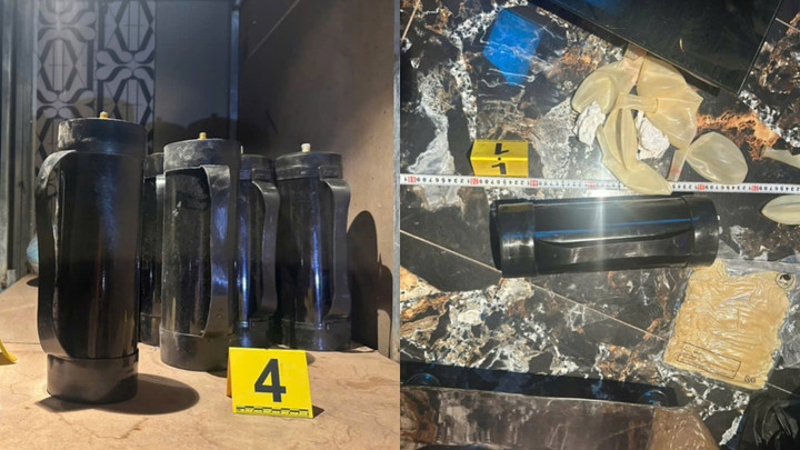 Công an thu giữ lượng lớn bình khí N₂O.