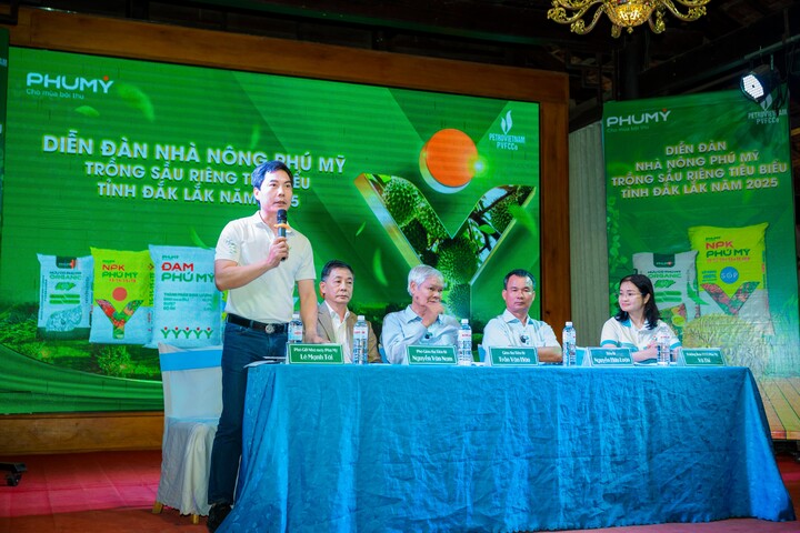 Phú Mỹ tổ chức diễn đàn Nhà nông Phú Mỹ trồng sầu riêng tiêu biểu 2025.