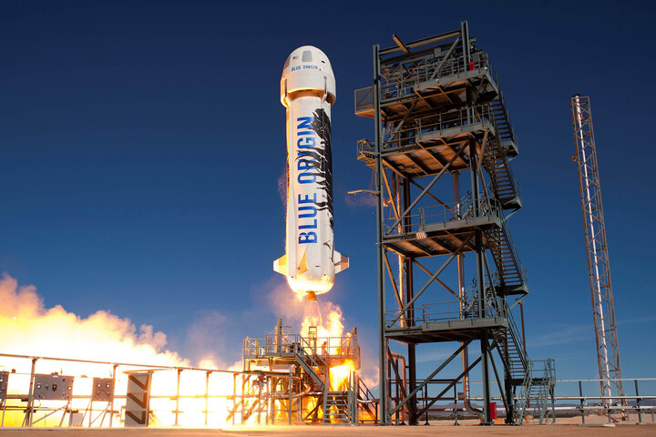 Tên lửa của Blue Origin được phóng lên. (Nguồn: Blue Origin)