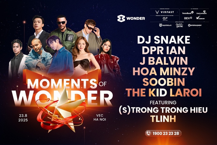 8Wonder tạo khác biệt bằng dàn sao đình đám khắp năm châu.