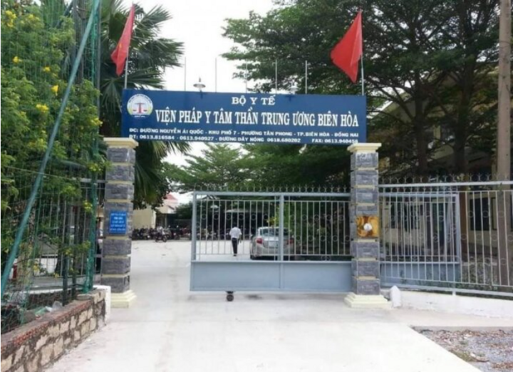 Viện Pháp y tâm thần Trung ương Biên Hòa.