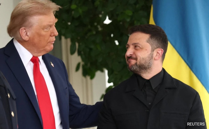 Tổng thống Mỹ Donald Trump và Tổng thống Ukraine Volodymyr Zelensky.