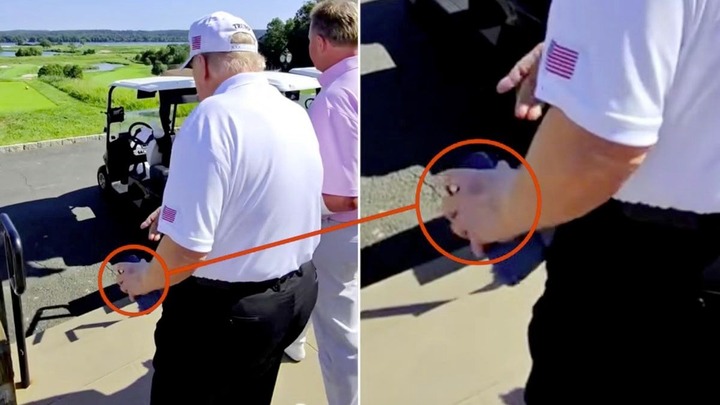 Vết bầm gây chú ý trên tay ông Trump.