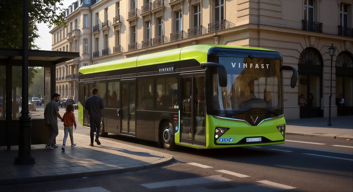 VinFast giới thiệu xe buýt điện tại châu Âu, lần đầu ra mắt thị trường quốc tế - 1
