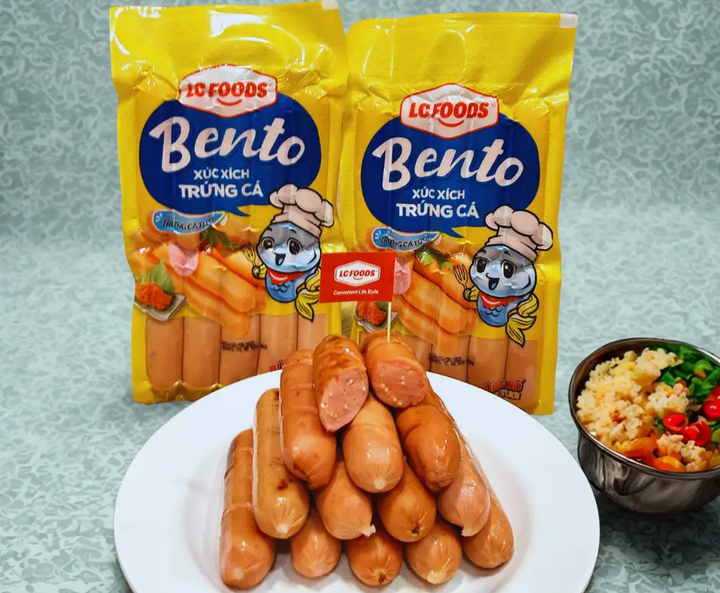 Xúc xích trứng cá Bento là sản phẩm mới của LC Foods, hướng đến sự cân bằng giữa dinh dưỡng và tiện lợi trong bữa ăn hàng ngày.