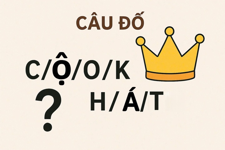 Thử thách vua Tiếng Việt: Sắp xếp các chữ cái thành nghĩa đúng trong 15 giây.