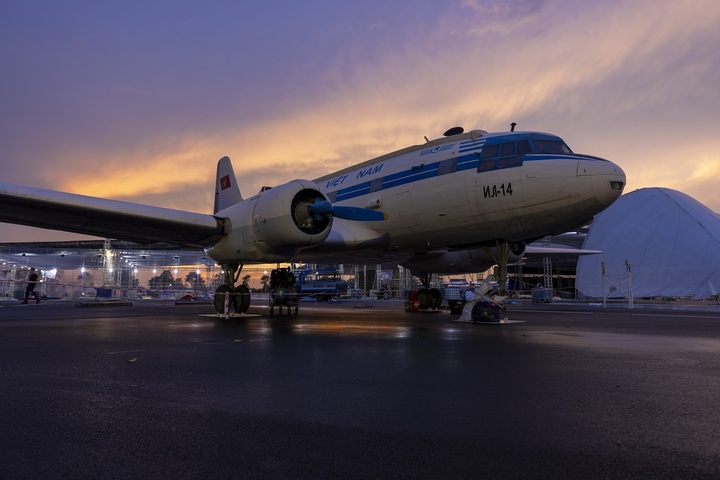 Chiếc chuyên cơ IL-14 từng vinh dự chở Chủ tịch Hồ Chí Minh.