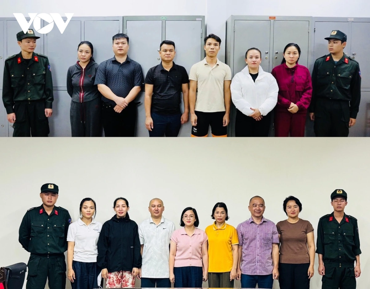 Các đối tượng trong đường dây bị bắt giữ