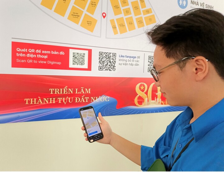 Bản đồ số 3D hướng dẫn tham quan Triển lãm 80 năm thành tựu Đất nước