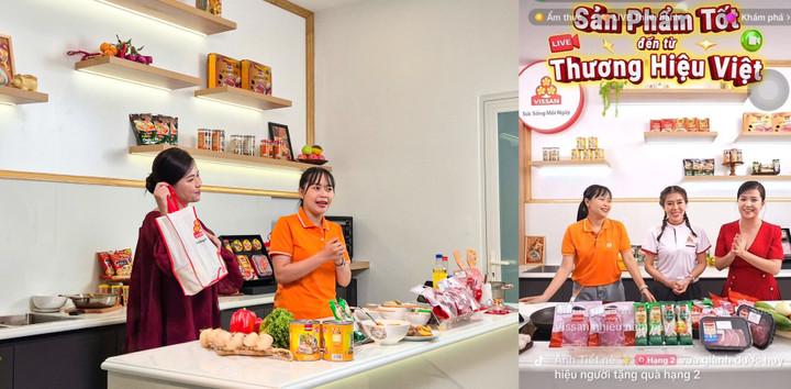 Phát triển kênh bán hàng online và thương mại điện tử thông qưa hoạt động livestream để VISSAN tăng độ phủ thương hiệu. (Ảnh: VISSAN)