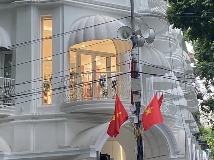Hệ thống loa được sử dụng trong sự kiện A80 rất nhiều và đồng bộ.