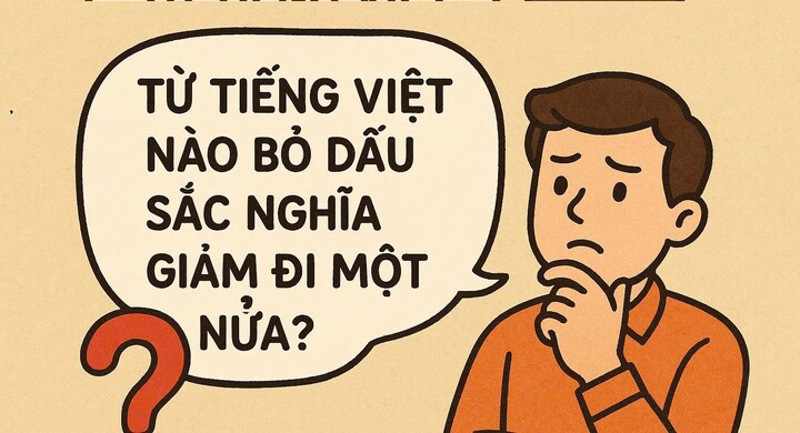 Quel mot vietnamien, une fois retiré de l'accent, voit sa signification réduite de moitié ?