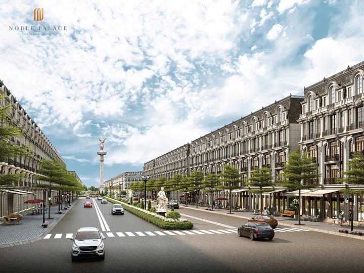Noble Palace Tay Thang Long tọa lạc trên vị trí chiến lược - trục đường nối đường Hoàng Quốc Việt kéo dài.