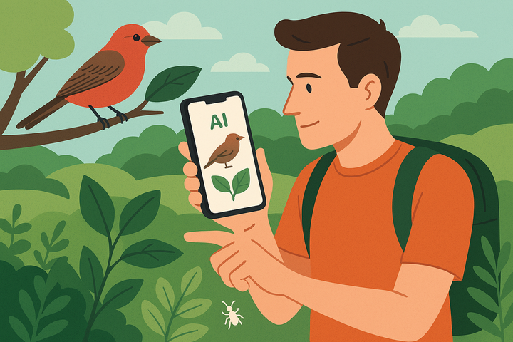 AI nhận diện chim, cây và côn trùng - công nghệ khơi lại niềm vui khám phá
