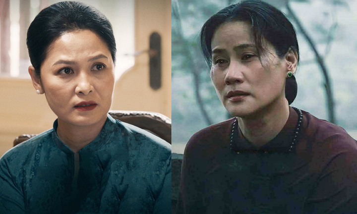 Hai diễn viên Thúy Hà đều vào vai những người mẹ có con hy sinh trong "Mưa đỏ".