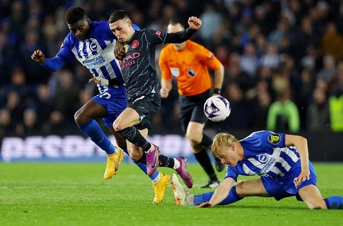 Brighton chạm trán Man City tại Premier League