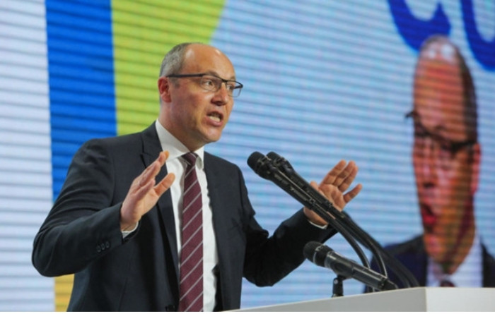 Cựu Chủ tịch Quốc hội Ukraine Andrii Parubii. Ảnh: Global Look Press