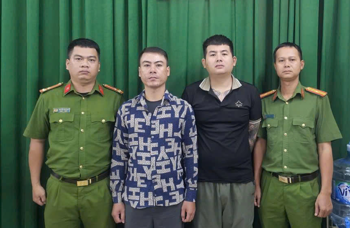 Sơn và Lộc bị bắt để điều tra về hành vi “Cho vay lãi nặng trong giao dịch dân sự”. (Ảnh: CACC)