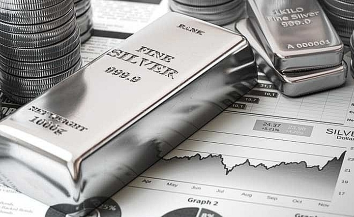 Giá bạc liên tiếp tăng cao, tiến gần ngưỡng 40 USD/ounce. (Ảnh minh họa)