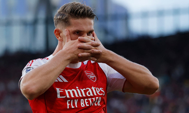 Gyokeres khai hỏa ở trận thắng Leeds United. (Ảnh: Reuters)