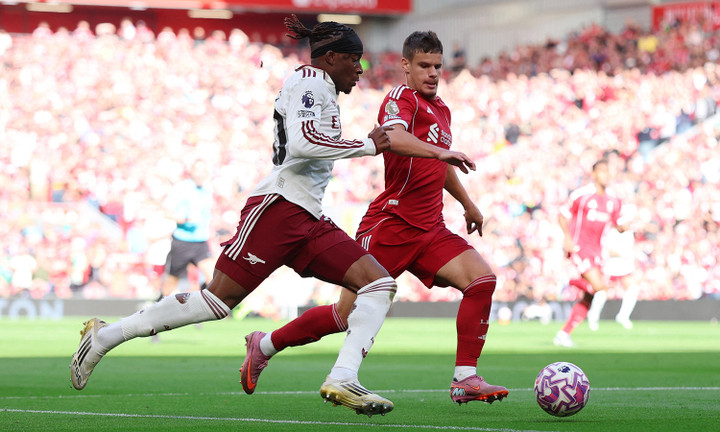 Madueke là vị trí sáng nước nhất trên hàng công của Arsenal. (Ảnh: Reuters)