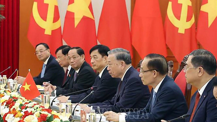 Tổng Bí thư Tô Lâm tiếp Ủy viên trưởng Nhân đại toàn quốc Trung Quốc - 3