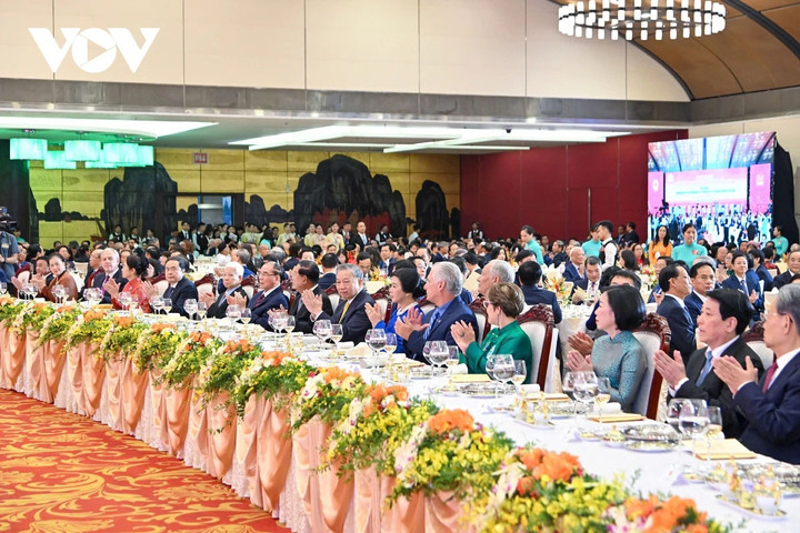 Các đại biểu dự chiêu đãi trọng thể kỷ niệm 80 năm Quốc khánh 2/9.