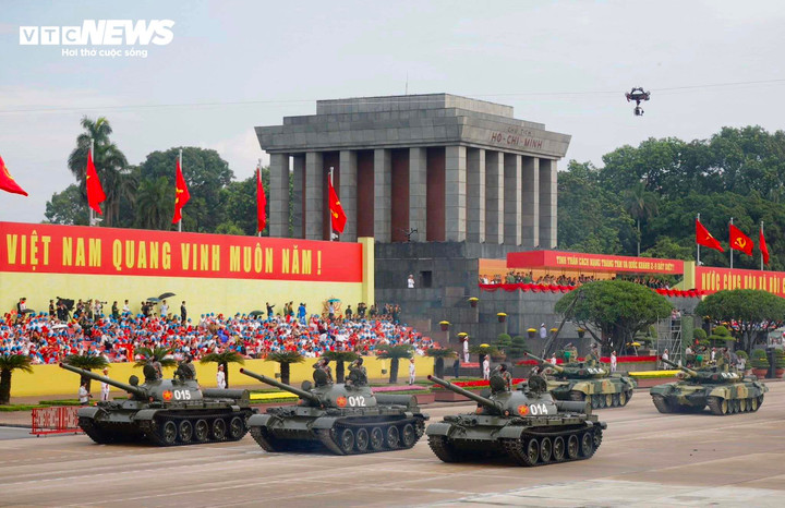 Lễ tổng duyệt diễu binh, diễu hành mừng Quốc khánh 2/9. (Ảnh: Nhật Thùy)